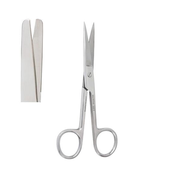 Miltex Scissors Operating Vantage 4-1/2" Blunt/Blunt Straight Stainless Steel Each - Integra Miltex - V95-22