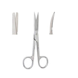 Miltex Scissors Operating Vantage 5-1/2" Blunt/Blunt Curved Stainless Steel Each - Integra Miltex - V95-56
