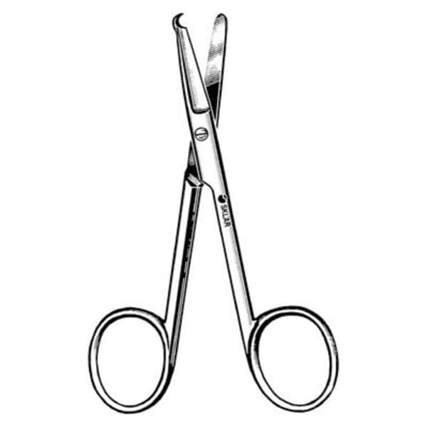 Sklar Instruments Scissors Stitch Spencer (Littauer) 4-1/2" Blunt/Blunt Smooth Straight SS Each - 22-2844