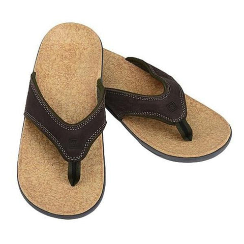 Four Foot LLC Sandal Total Support Yumi Select Leather Dark Brown Size 8 1/Pr - 3948308