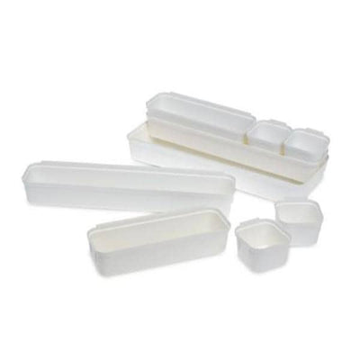 Marketlab Organizer Drawer 15-1/2x3.19x3-3/4" White ABS Plastic Eachch - 15138