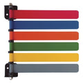 Omnimed Inc Flag System Exam Room 8" Wall Mount Powder Coated Aluminum With 6 Flags Each - 291706
