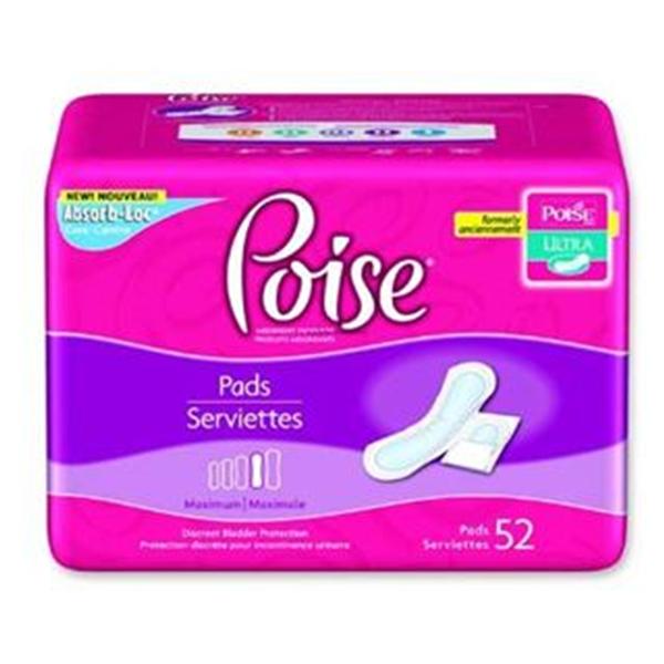 Kimberly Clark Professional Pad Poise Plus Adult Female Long 10.9" Moderate White 96/Ca - 19566