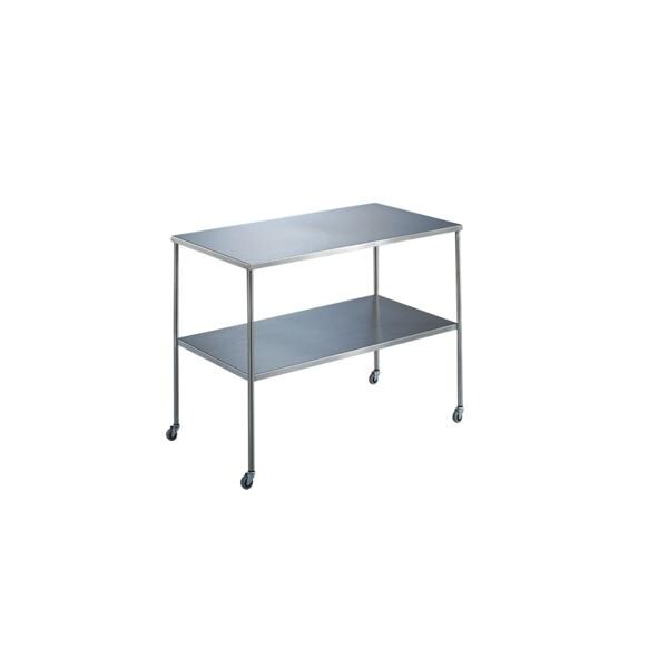 Blickman Industries Table Instrument Howard 48x20x34 4 1.25" Diameter Legs 3" Casters Each - 117834000