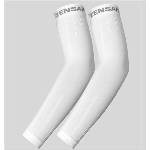 Zensah Sleeve Compression Arm Unisex White Size Small/Medium 1/Pr - 6020-101-01