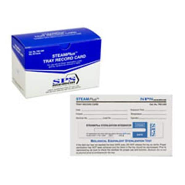 SPS Medical Card Tray Record STEAMPlus With Imdt Rdt/Atchd 3x5 Crd f/ Strlz 50/BX - TRC-050