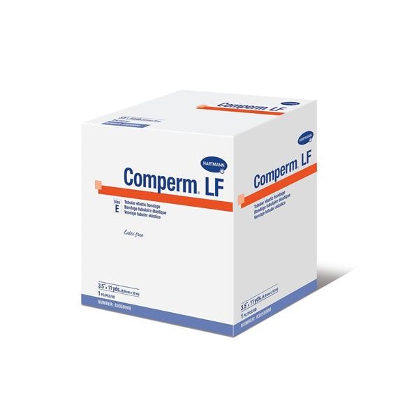 Hartmann USA Bandage Comperm 3.5"x11yd Tubular Cotton Knit Size E Off-White LF 1/Bx - 83050000