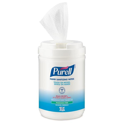 Gojo Industries Inc Sanitizer Hand Wipes Purell Alcohol 175 / Tub 6/Ca - 9031-06