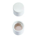 National Scientific Cap Assembled 10mm Wide Opening White 100/Pk - 66064-162