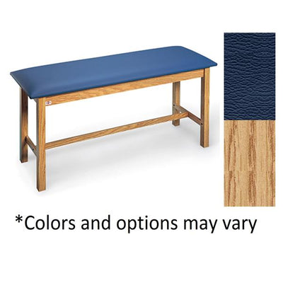 Hausmann Industries Table Treatment 2" High Density Urethane Foam Top 72x27x31" Navy Blue 400lb Each - 4002-346-718-27