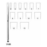 Miltex Osteotome Sheehan 6-1/4" 9mm Wide Tip Each - Integra Miltex - 21-205-9