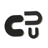 Aetna Felt Corporation Pad Orthopedic Ankle Foam 4.80x3.57" 1/4" Thick Black 100/Bg - 900641