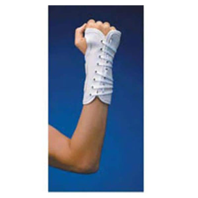 National Distribution & Contra Splint Wrist Canvas White Size 6" Large Right Each - 79-87347