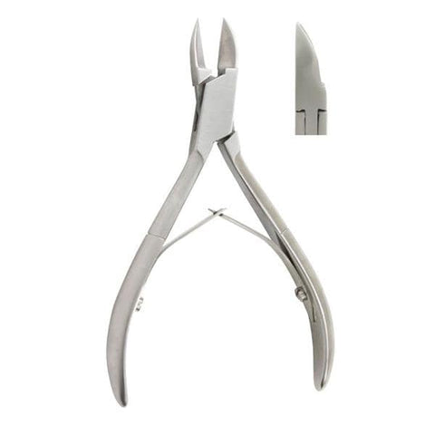 Miltex Nipper Nail Vantage 4-5/8" Straight Jaw Double Spring Stainless Steel Each - Integra Miltex - V940225