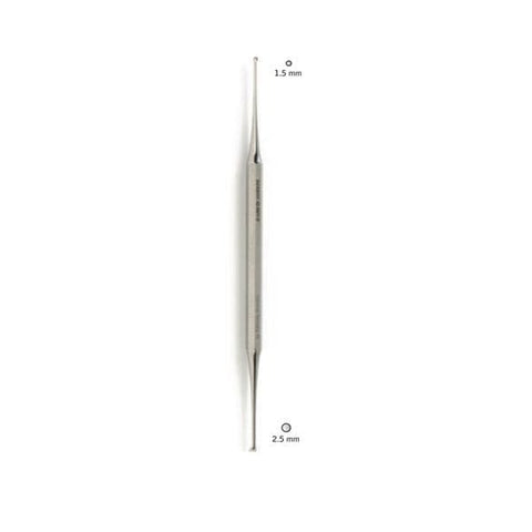 Derron Surgical Instruments Curette Podiatry Excavator 5-3/4" 1.5/2.5mm Tip Stainless Steel With Hole Each - 42-86/1-3