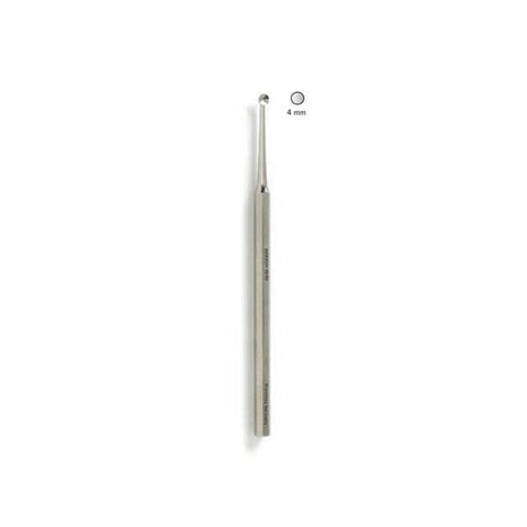 Derron Surgical Instruments Curette Podiatry Excavator Verruca 5" 4mm Cup Tip Stainless Steel Each - 42-82