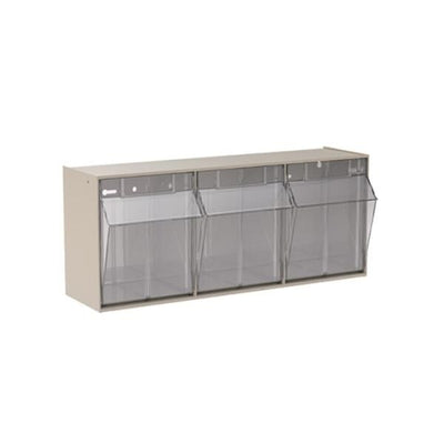 Akro Bin Storage Tiltview 6-3/4x23-5/8x8-3/16" Stone Plastic Eachch - Mils - 06704