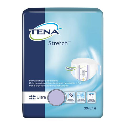 SCA Incontinence Brief Tena Stretch Adult Unisex Large/XL 41-64" Ultra Beige 2x36/Ca - 67803