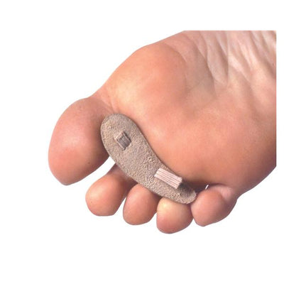 Pedifix, Inc Crest Pad Deluxe Hammer Toe Suede Beige Size X-Large Right 3/Pk - 8154A-XLR