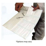 Healthmark Organizer Instrument Medical Grade Paper 10x14" 4-Pouch White 100/Pk - PBR-35