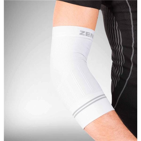 Zensah Sleeve Compression Elbow White Size Medium Each - 6061-101-04