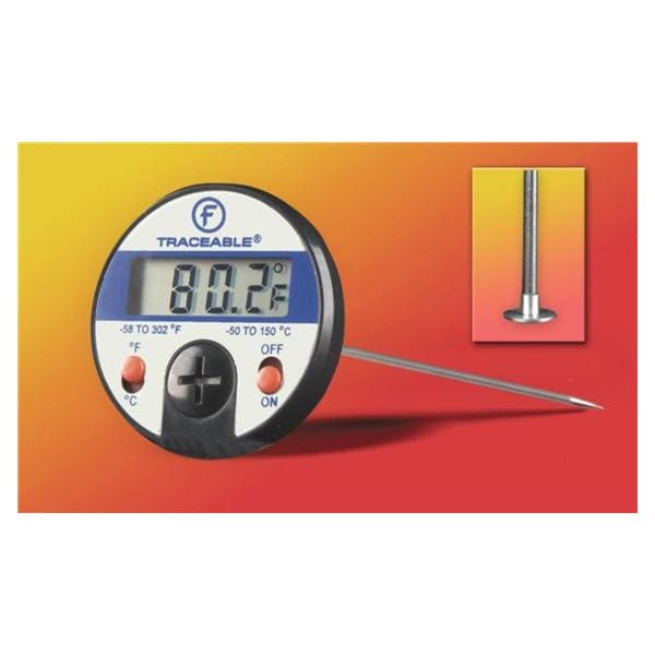 Fisher Scientific Co. Traceable Surface Dial Thermometer ABS Plastic -50 to +150°C Each - 1507760