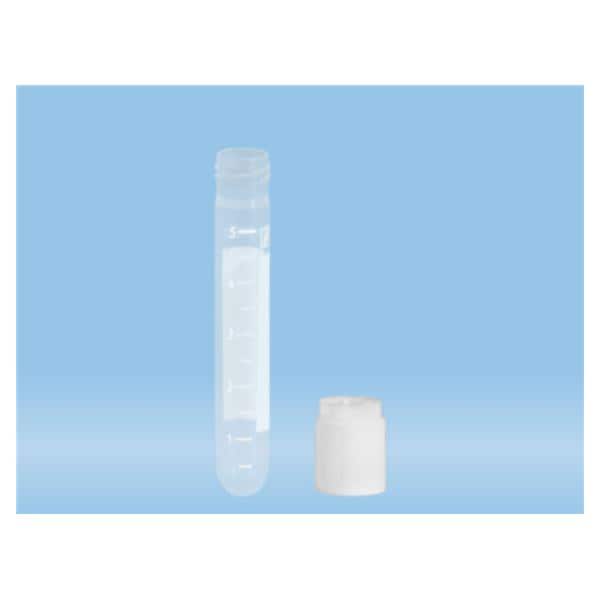 Sarstedt, Inc Test Tube Polypropylene 5mL 13x75mm Round Bottom Non-Sterile Bag 1000/Ca - 62.504.019