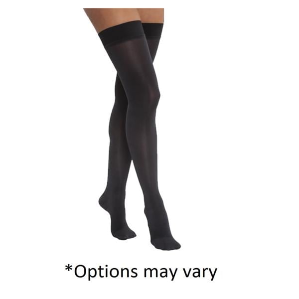 BSN Medical, Inc Stocking Compression Opaque Thigh High Open Toe Small Black 1/Pr - 115564