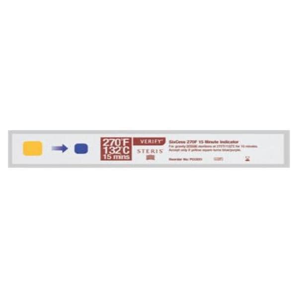 The Steris Corporation Indicator Strip Verify SixCess Not Made From Natural Rubber Latex 100/Bx - PCC031
