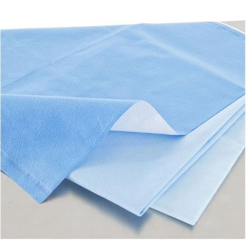 O & M Halyard WrapCaseR Kimguard 45 in x 45 in White / Blue No Md frm Ltx 48/Ca - 34159