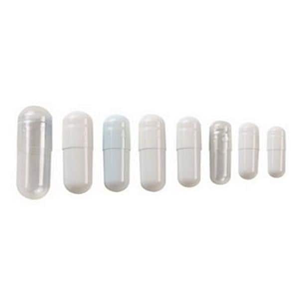 Apothecary Products Capsule Medicine Gelatin Empty Size 0 Transparent 500/Bt - 16037