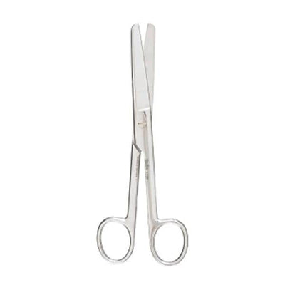 Miltex Scissors Utility 6-1/2" Blunt/Blunt 1 Serrated Blade Straight Stainless Steel Each - Integra Miltex - 1702
