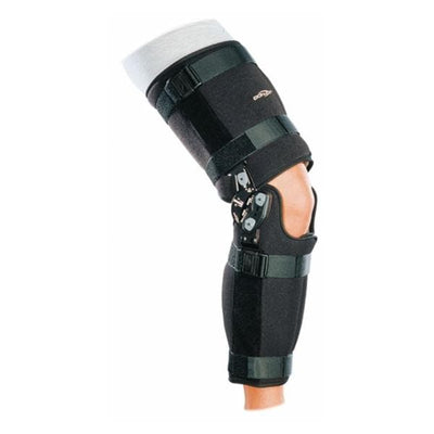 DJO, Inc Brace Post-Op Fast Fit TROM Adult Knee Black Size X-Large Universal Each - 11-0842-5-06000