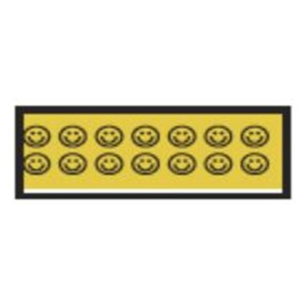 Aspen Surgical Tape Instrument ID ColorTrack 8-1/2x11" Sheet/1/4" Flexible Ylw/Blk Sml Fc Each - 158070EEA
