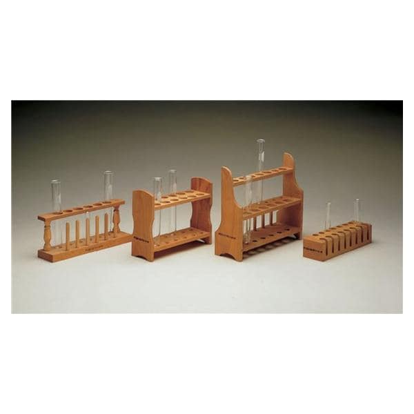 Fisher Scientific Co. Fisherbrand Test Tube Rack 24mm 6 Place Brown Each - 14755