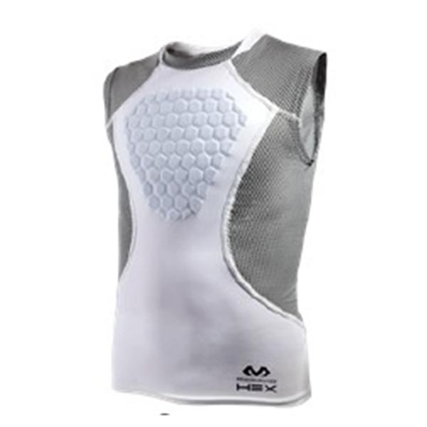 Shock Doctor Inc Shirt Athletic Hex White/Gray Size Large Each - 7610-L