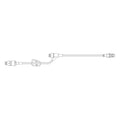Carefusion Corp. IV Extension Set MaxPlus Needleless 9" NAC Y-Site: 4" Spin Male Luer Lock 50/Bx - MPX5300-C