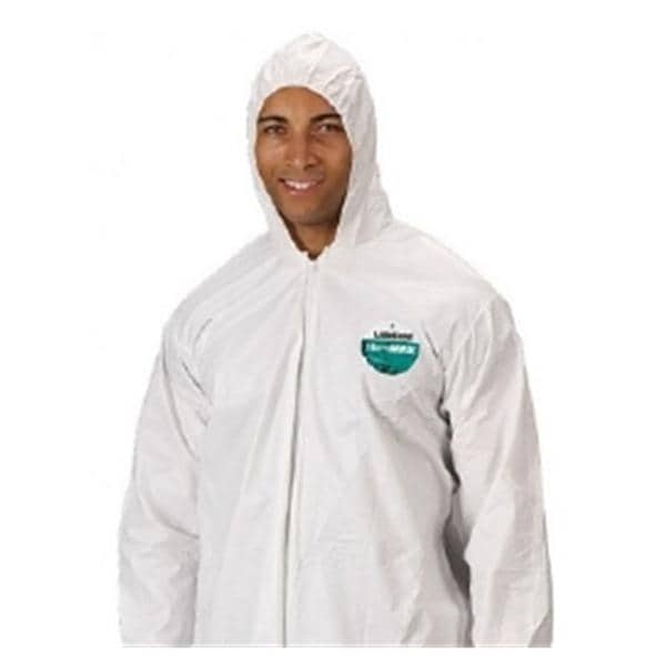 Lakeland Industries Coverall Protective MicroMax Disposable Large White 25/Ca - CTL428-LG