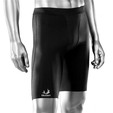 Cropper Medical Shorts Compression Bioskin Unisex Black Size Large Each - 46203