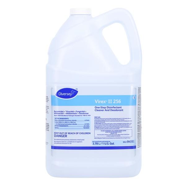 Diversey Disinfectant Solution Virex II 256 Mint 1 Gallon Each - 11W40 ...