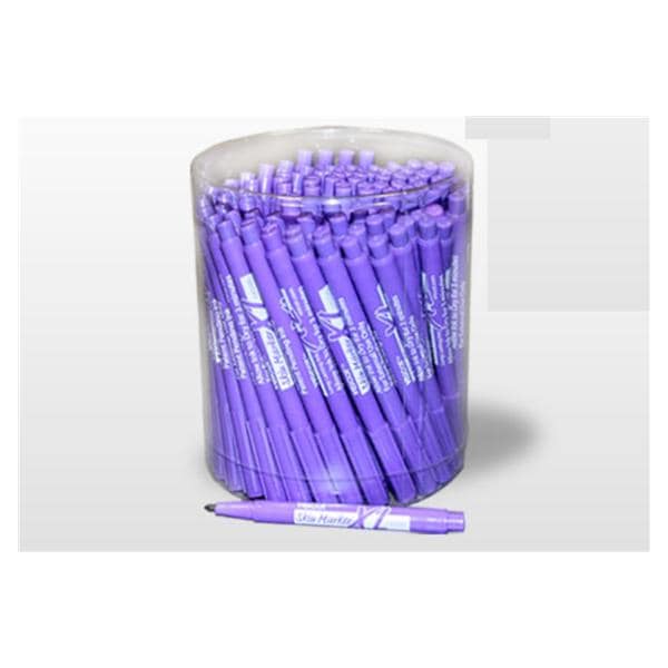 Viscot Medical Marker Skin Viscot XL Prep Resistant Ink Mini Fine Tip Violet Sterile 200/Ca - 1450XL-200