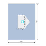 C Drape Sheet B Each Chair Shoulder 102 in x 162 in 12/Ca - Core Medical, Inc - 19131TRI