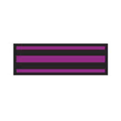 Aspen Surgical Tape Instrument ID ColorTrack 8-1/2x11" Sheet/1/4" Flexible Black/Plum Stripe Each - 153017EEA