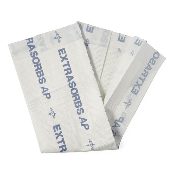 Medline Industries Inc Underpad Extrasorbs Unisex Small/Medium 30x36" Extra White/Blue 5/Bg, 14 BG/CA - EXTRASRB3036A
