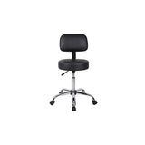 Boss Office Products Stool Exam Black 2" Casters Backrest 5 Leg Each - B245-BK