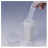 Bel Jar Coplin Staining 2-3/8x4-1/2" White Polypropylene Screw Cap Each - Art Products - 442081000