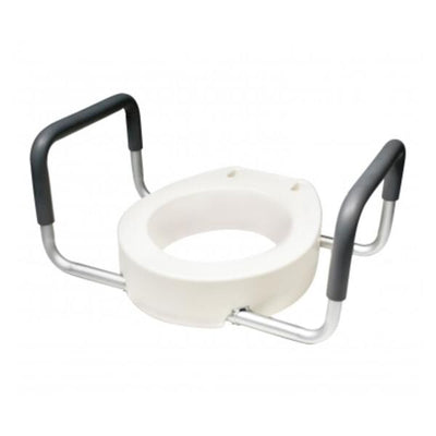 Graham Toilet Seat Elevating Lumex 300lb Wht 17.25x13.75x22.5" Rnd Adds 3.5 2/Ca - Field/Everest &Jennings - 6482R-2