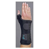 Medical Specialties Brace Ryno Lacer Long Wrist/Thumb Perforated Suede Black Left Each - 223520