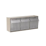 Akro Bin Storage Tiltview 7-7/8x23-5/8x9-7/16" Stone Plastic Eachch - Mils - 06703