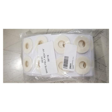 Aetna Felt Corporation Pad Blister Protection Econoline Foot Felt 1/8" Thick White 100/Pk - 29031
